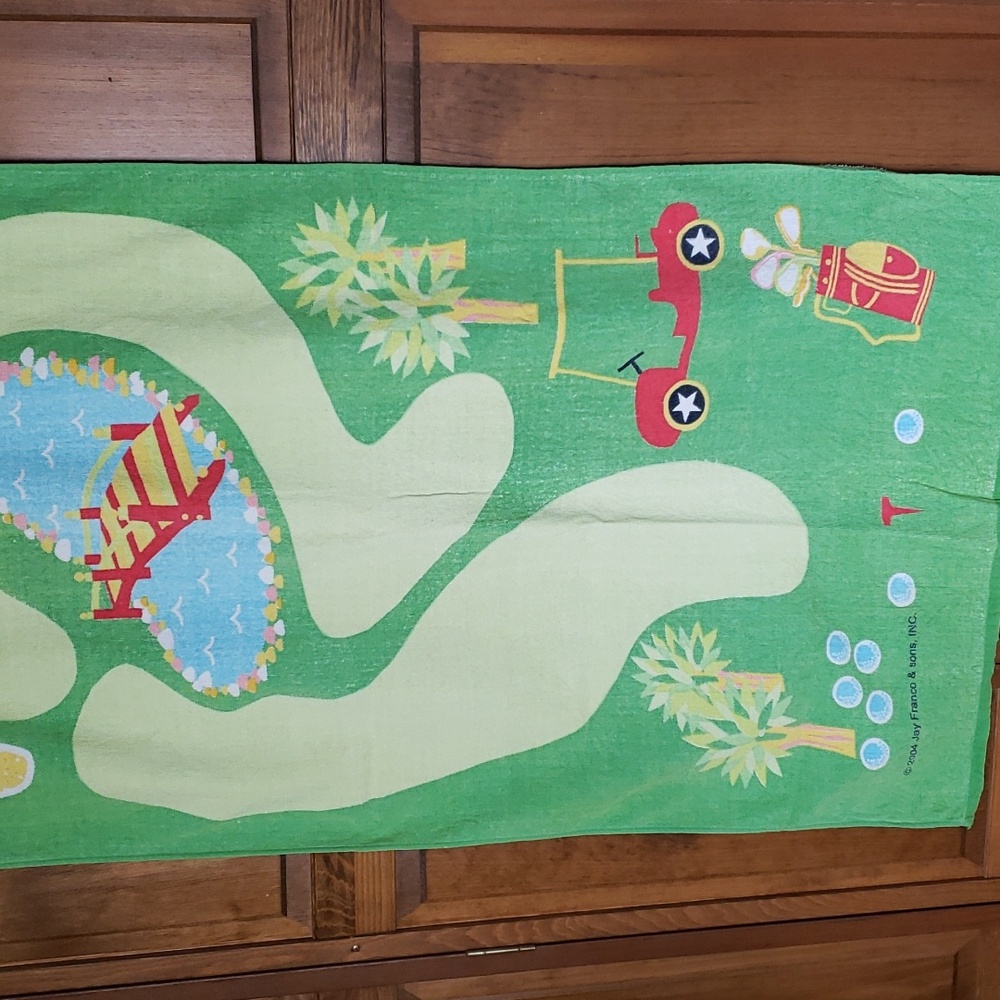 Jay Franco VTG Golf Themed Beach Pool Towel - Picture 2 of 6